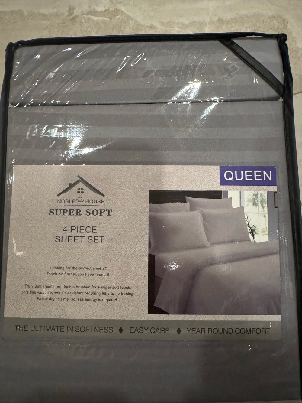 Noble House Super Soft 4 Piece Queen Sheet Set